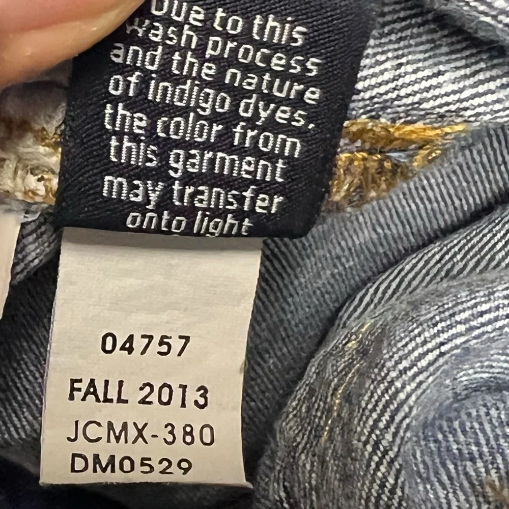 J Crew Jeans 28 Regular Blue Mid‎ Rise Toothpick Distressed Stretch Fall Street